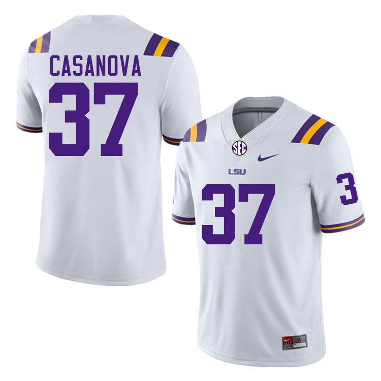 Tommy Casanova LSU Tigers Jersey,Louisiana State University Tigers Football Jersey-White